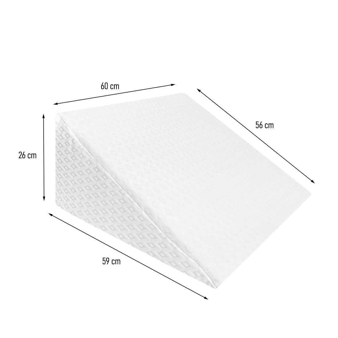 Acomoda Textil – Almohada de Lectura en Forma de Cuña para Sofá y Cama. Cojín de Espuma Desenfundable para Leer o Trabajar con Ordenador. - 3