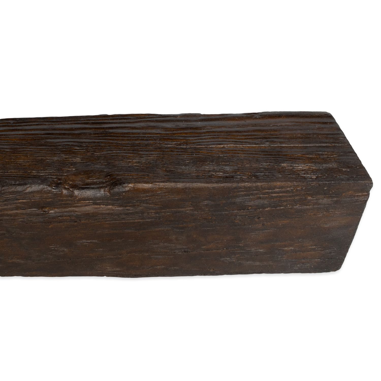 PROVISTON Poutres en PU 120 x 120 x 2000 mm Polyuréthane Chêne foncé Aspect bois Poutres de plafond Imitation bois réaliste - 3