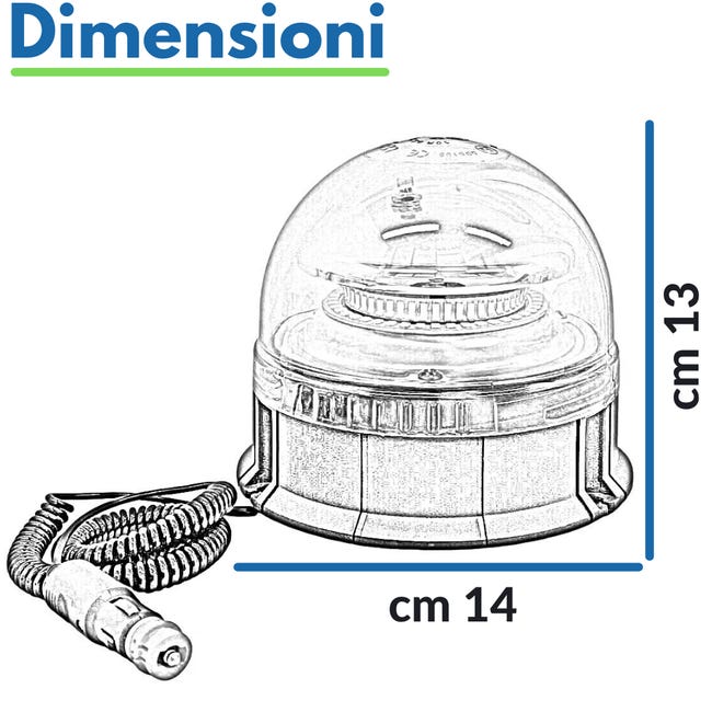 Luci LED Stroboscopiche Wireless Per Auto - 2 Spie Amber Ricaricabili, Impermeabili IP67, Con Marchio ECE - Foto 4