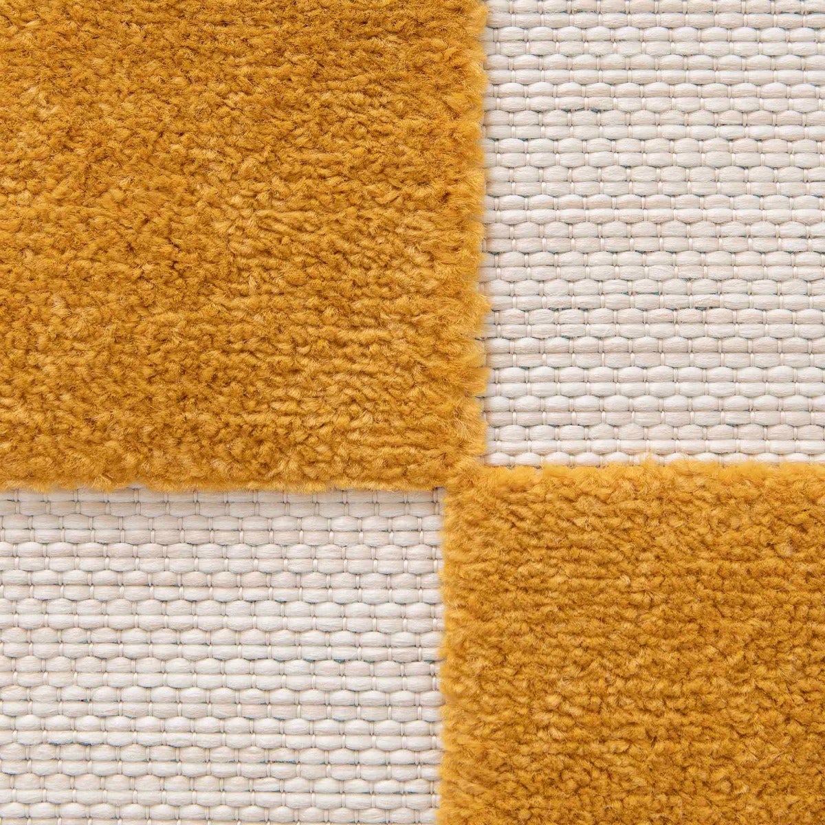 Tappeto moderno in rilievo giallo écru 200x290 - 6
