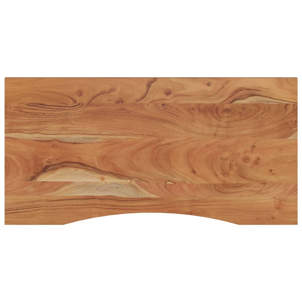 Tablero de escritorio rectangular madera acacia 110x60x2,5 cm - comfortxl