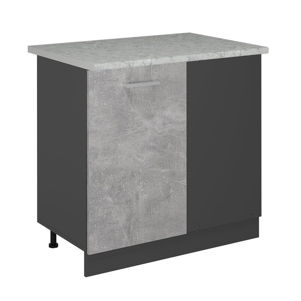 Vicco Szafka narożna R-Line, Beton, 86 cm BR Marmur