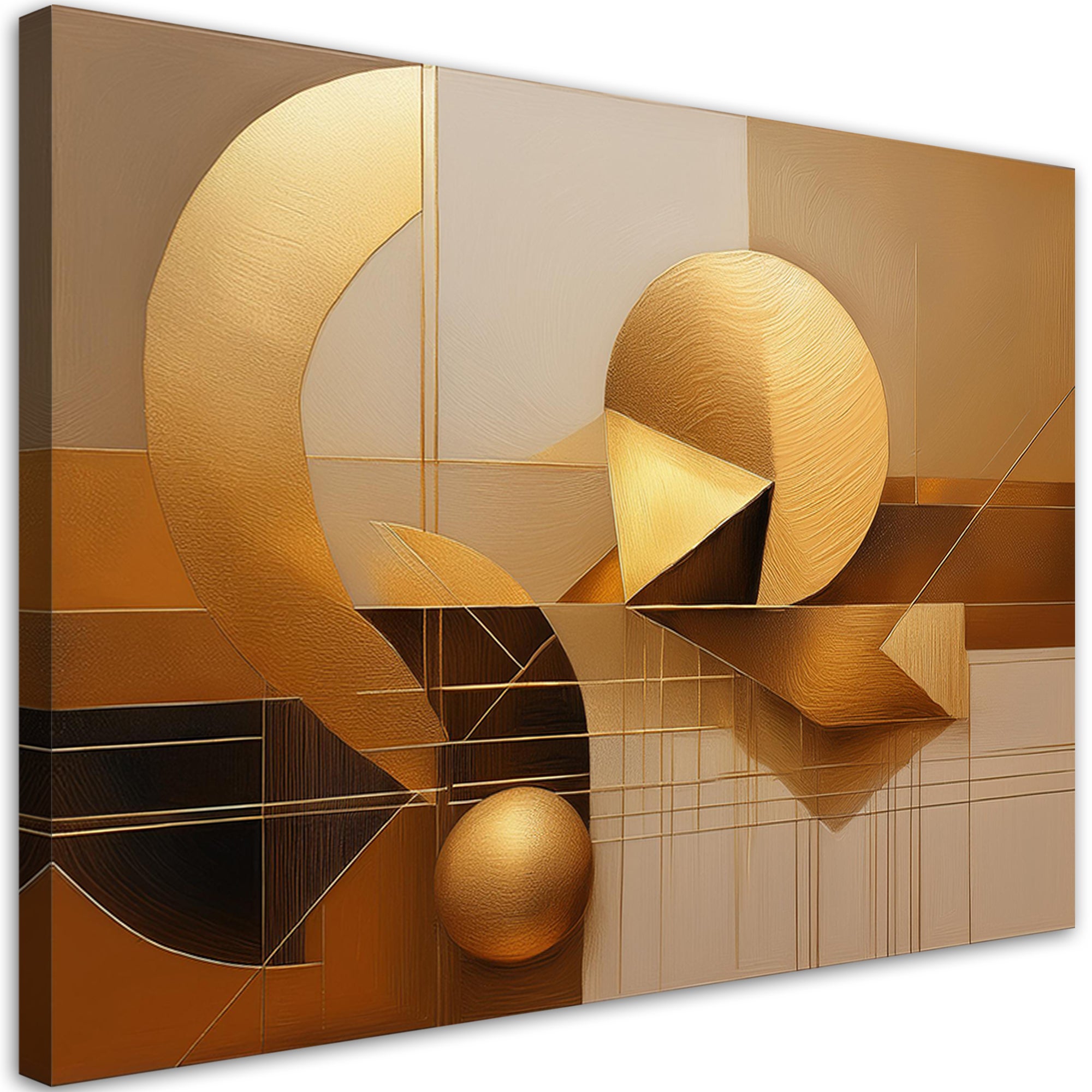 Obraz na płótnie, Abstrakcja Geometryczna 3D 100x70