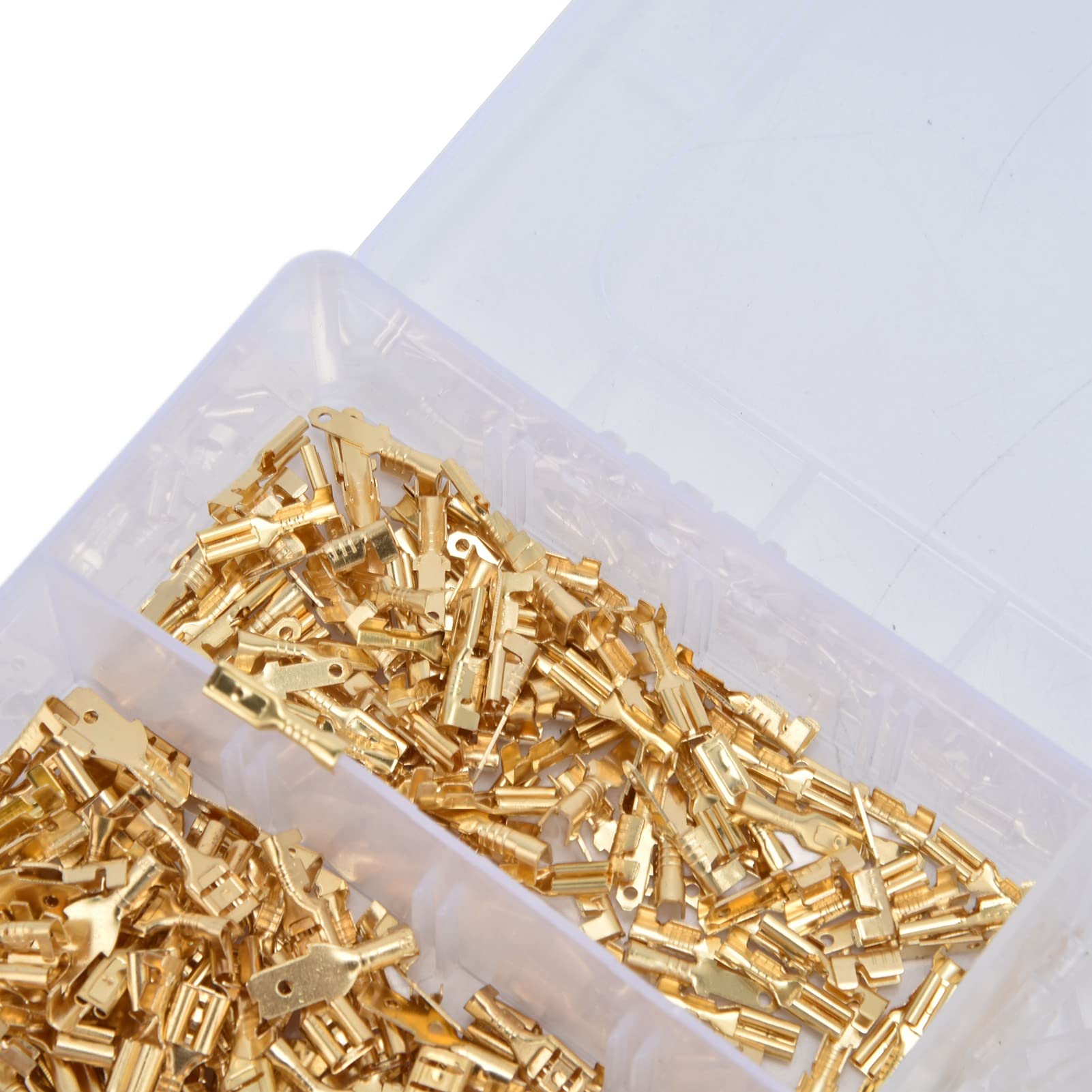 720 pezzi Connettore terminale anticorrosione, connessione forte, terminale filo trasparente in scatola con combinazione manicotto - 8