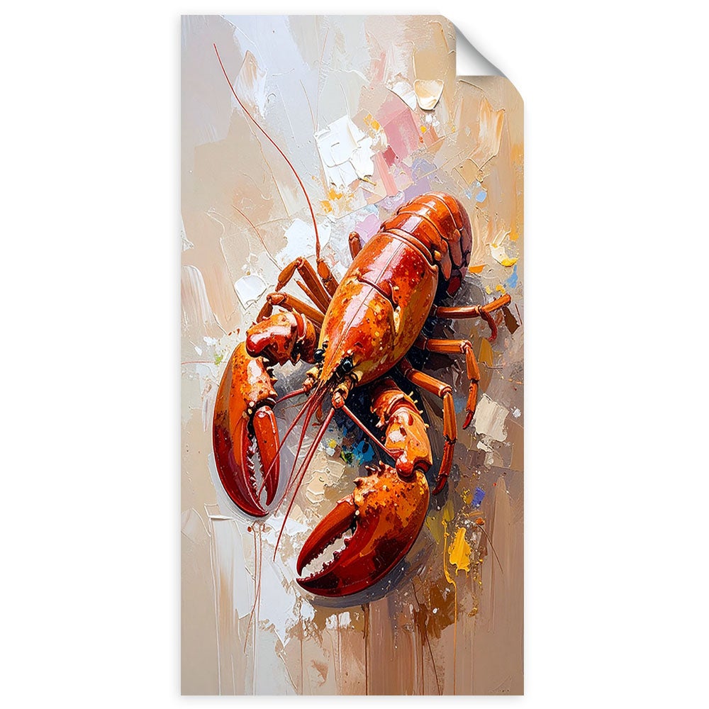 Naklejki samoprzylepne do salonu sypialni, Rak Jedzenie 80x160