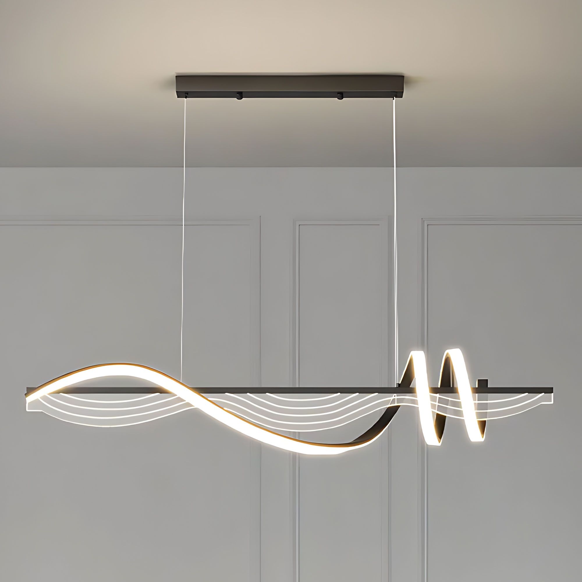 Lampa Sufitowa Wisząca Led Toolight Lhj041-Cp Czarny 100Cm - 2