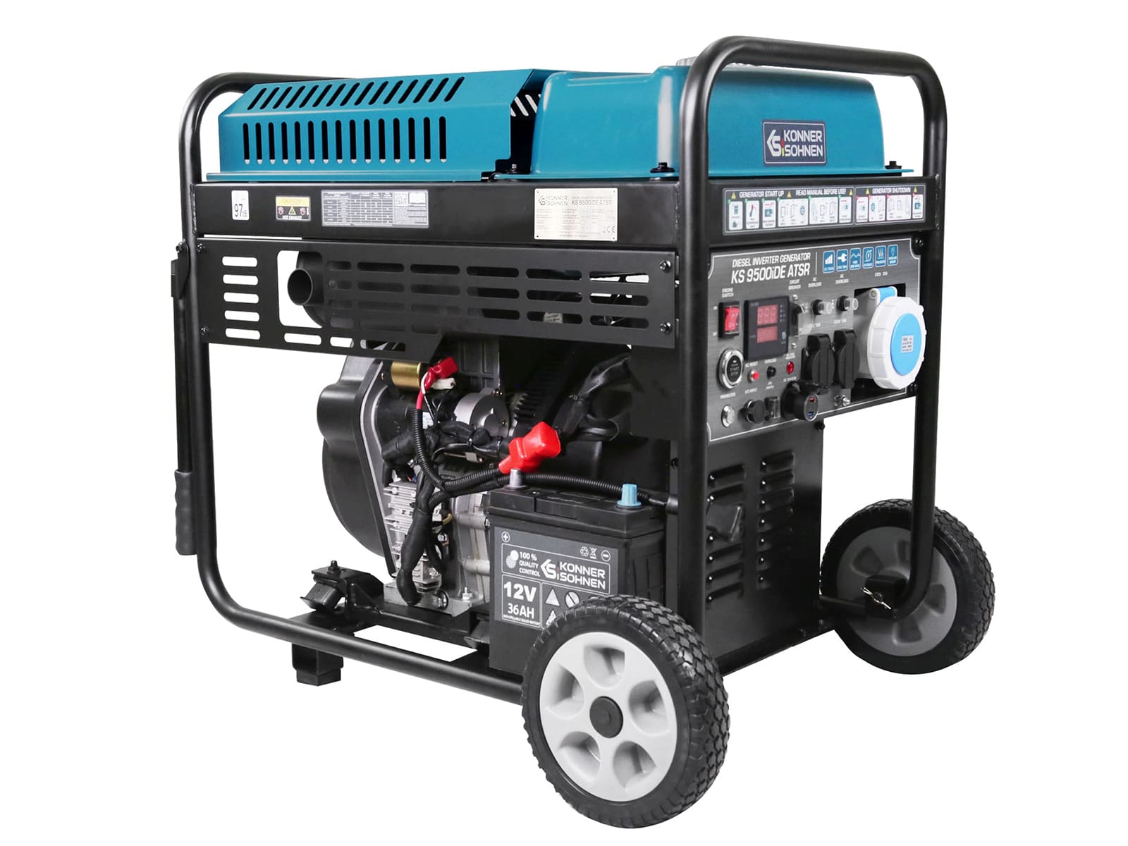 Dieslowski generator inwerterowy KS 9500iDЕ ATSR Moc maks/nom (230V), kW 10/9.5 - 6