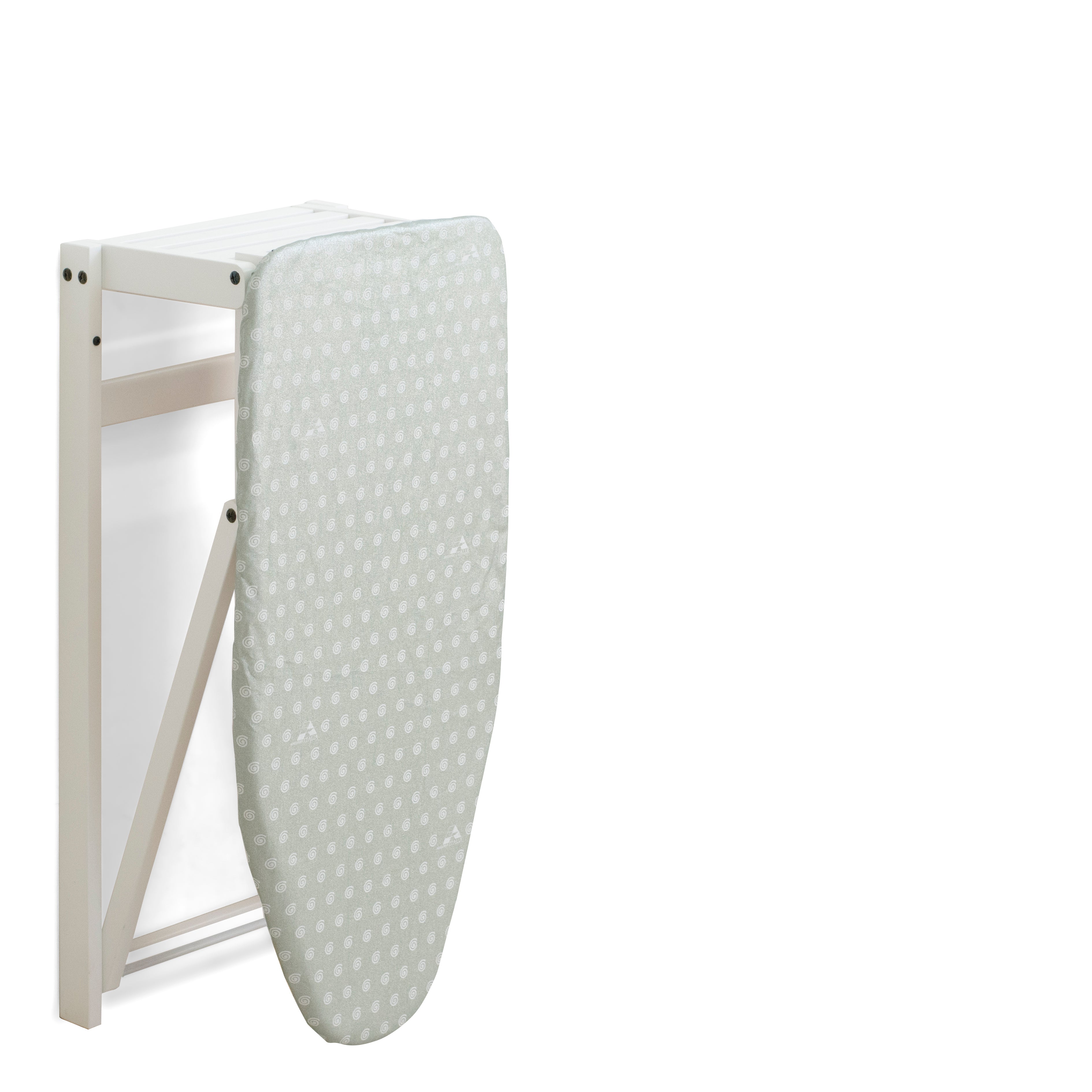 ARIT - Planche à repasser STIROJOLLY, Planche à repasser murale, facile à fixer avec les chevilles incluses - couleur blanche - 6