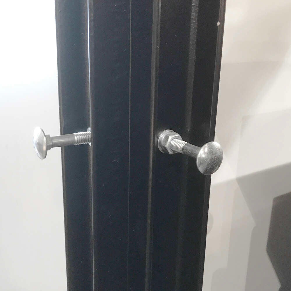 Vis à tête ronde à col carré et écrou hexagonal DIN 603 zingué M8 x 40 (boîte de 200 unités.) - 2