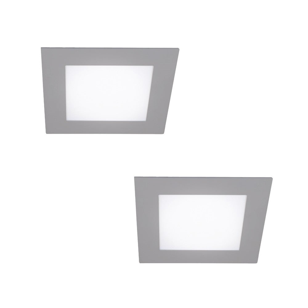 Zestaw 2 downlightów LED szary 1450 lm neutralny biały 18W