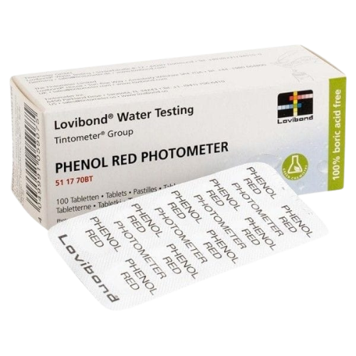 Réactif rouge de phénol (100 pastilles) testeur électronique Scuba - Lovibond - 2