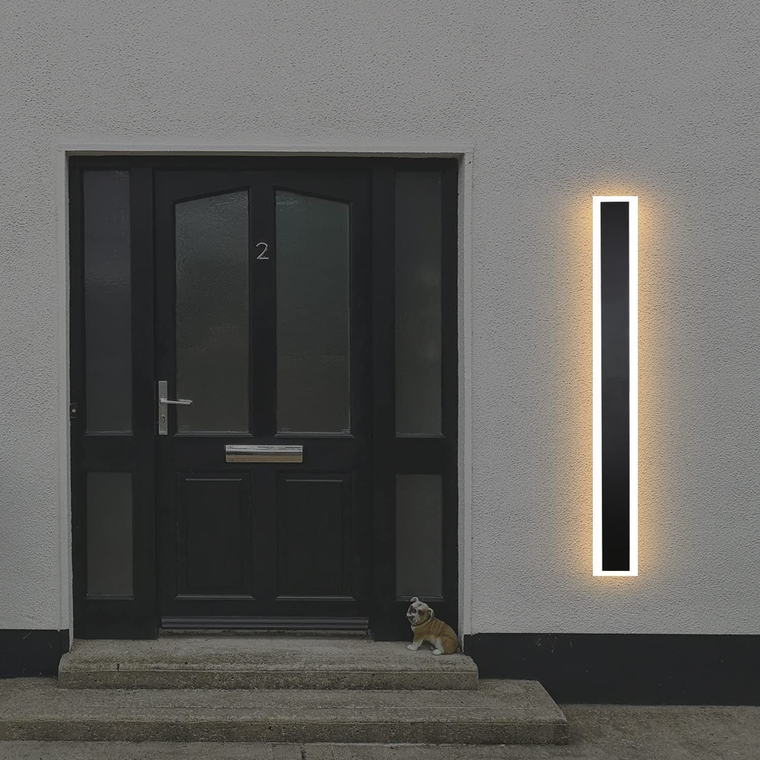 NETTLIFE Kinkiet LED Zewnętrzny kinkiet 100 cm Czarny kinkiet zewnętrzny Long Villa IP65 Modern 21 W - 9