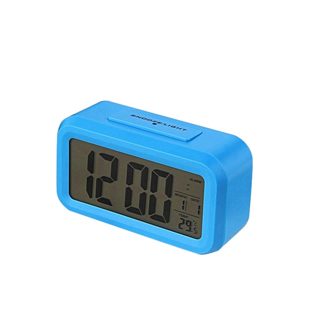 Horloge de chevet intelligente pour enfants, veilleuse, écran grand, numérique