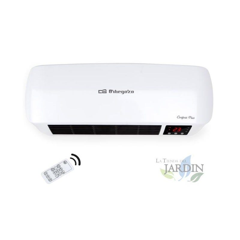 Calefactor de baño IP22, Calefactor de pared Orbegozo 1000-2000W