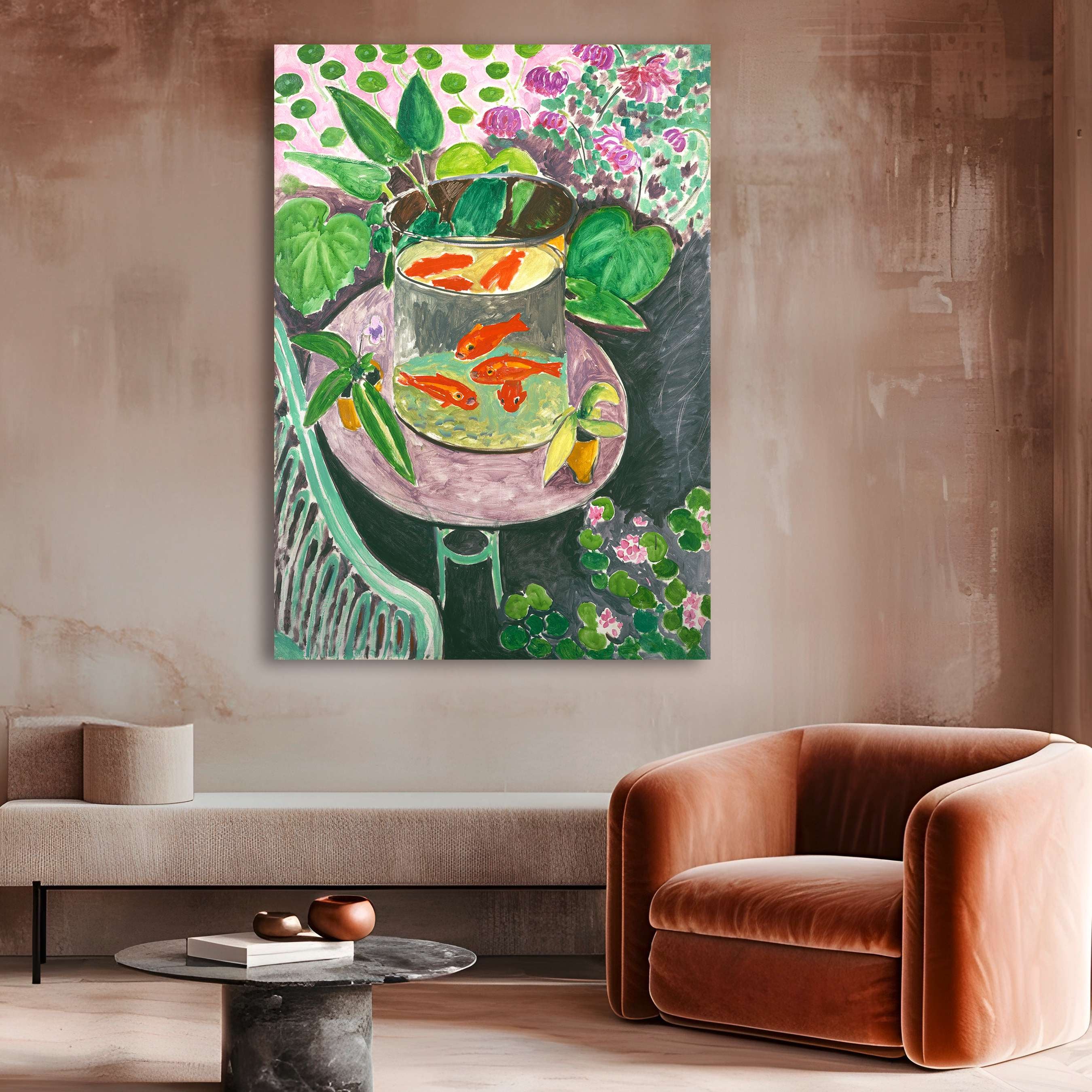 Tableau de Matisse - impression sur toile - Henri Matisse, Poisson rouge I - 80x60 cm - 2