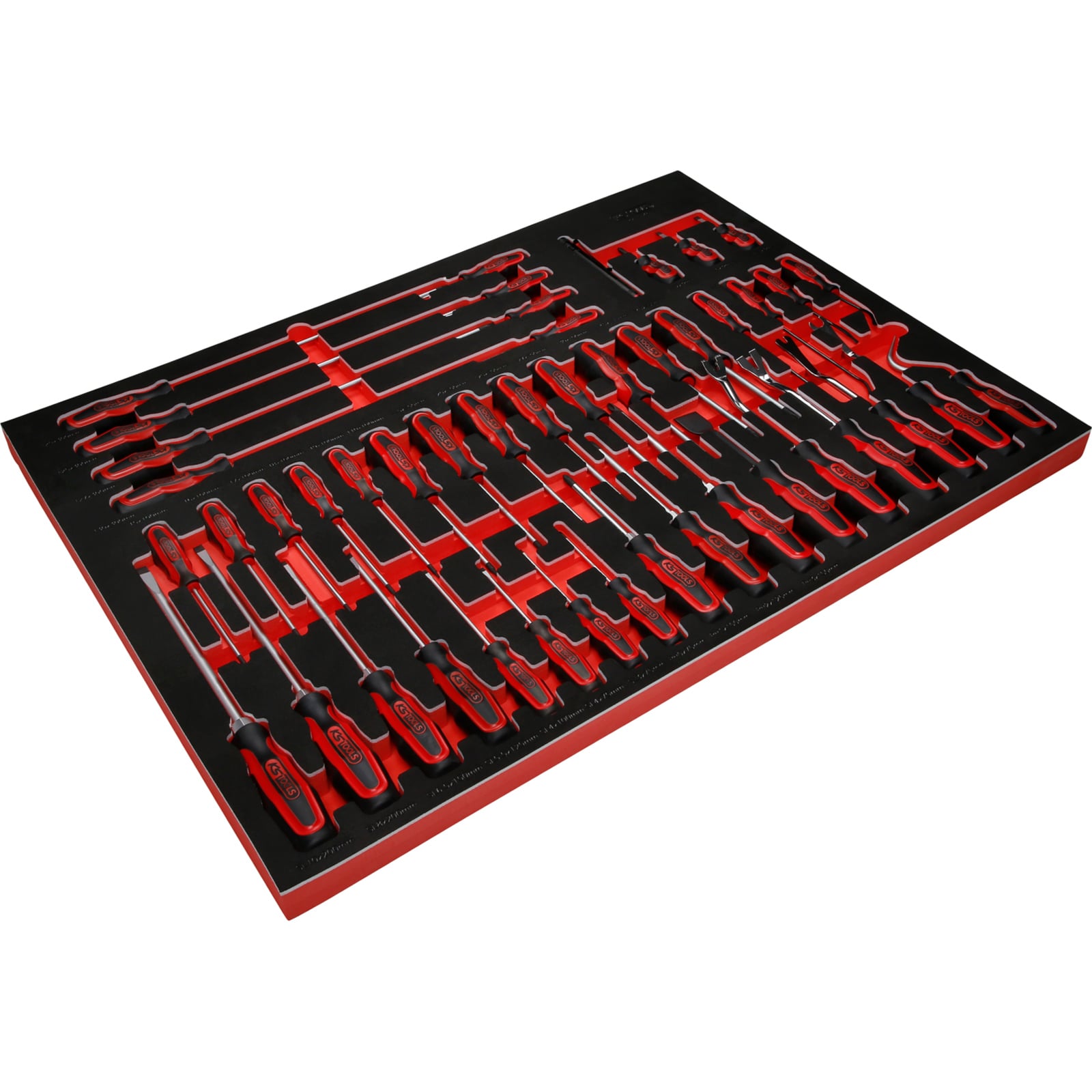 KS TOOLS Jeu de tournevis dans insert en mousse, 46 pcs - 3