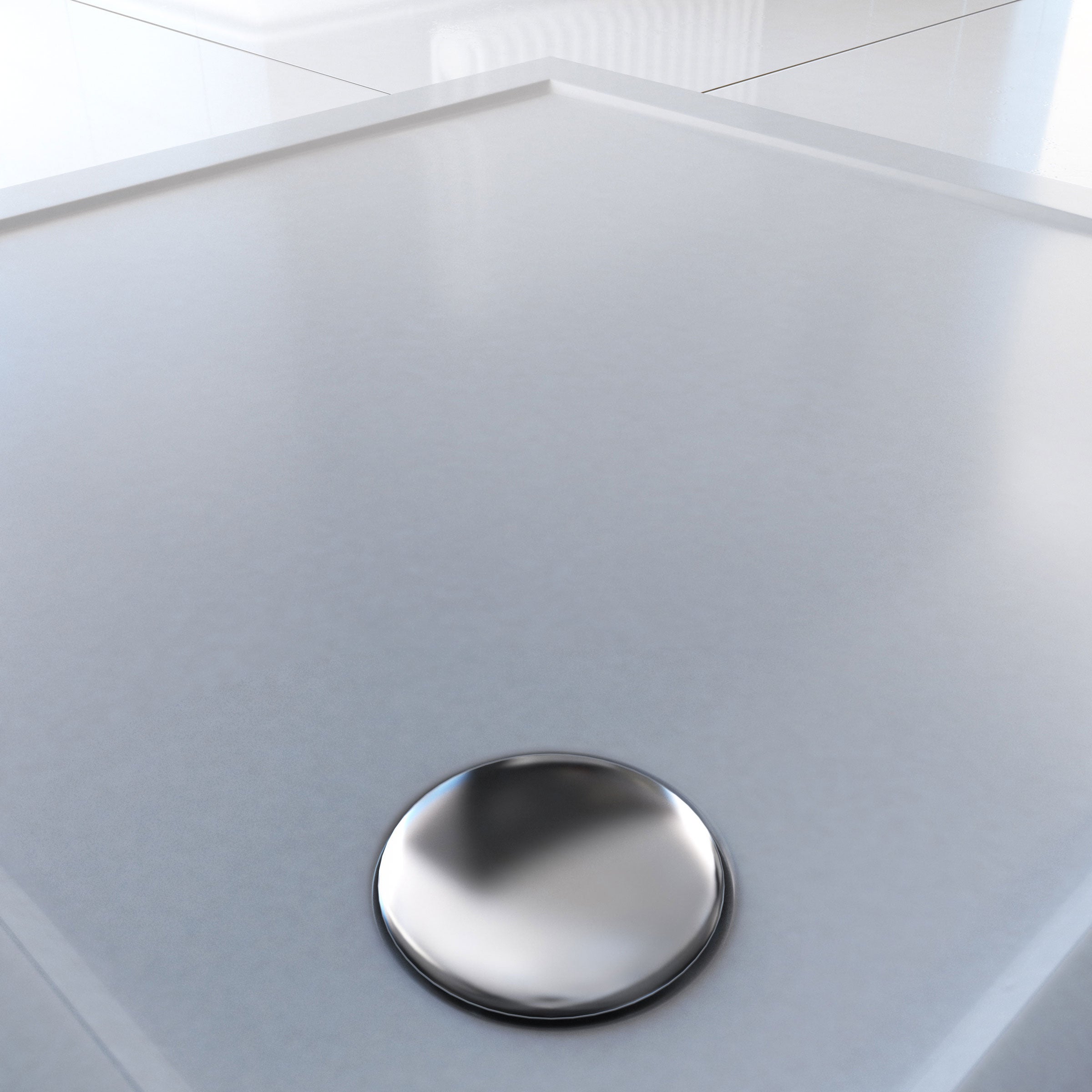 Bac à douche - Selene - 70x140x5 CM - Rectangulaire - ABS - Blanc - Receveur extra plat - A poser - Hauteur 5 cm - Bricolage