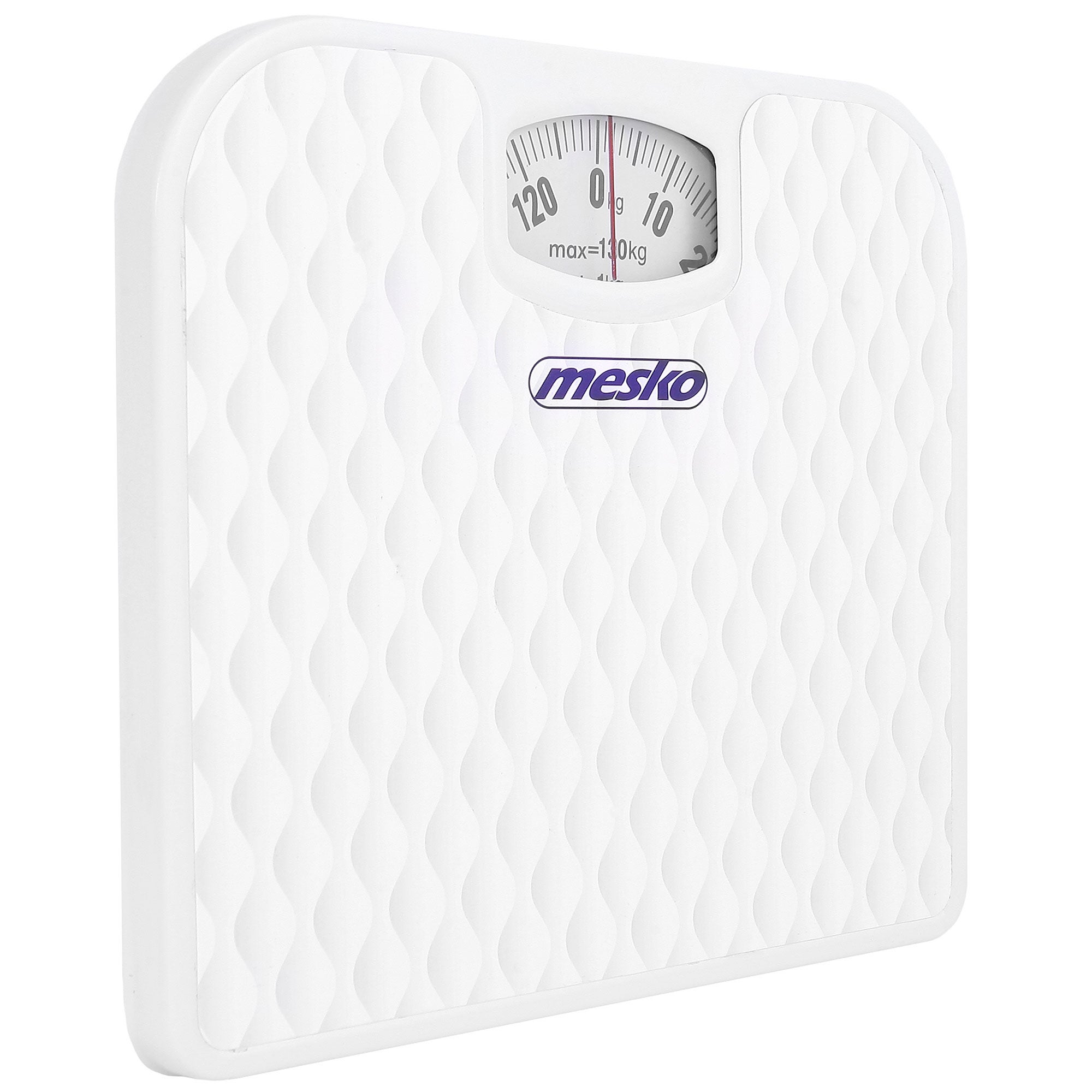 Báscula Analógica de Baño, Precisión, Mecánica, Medición hasta 130 kg, sin Pilas, Fácil Uso, Mesko, Blanco, , MS8160 - 4