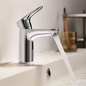 Cecipa max Mitigeur de lavabo Robinet noir Robinet de salle de bain en acier inoxydable,EU Modèle