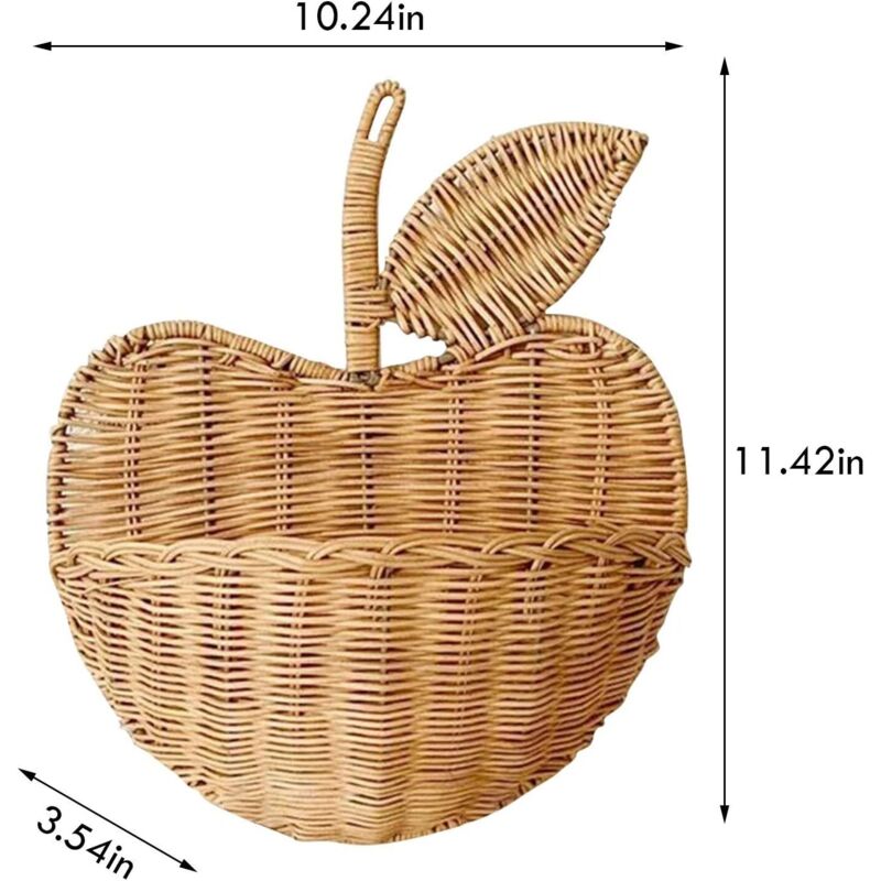 Petit Panier Suspendu en Rotin Fait Main – pour Enfants, Décoration et Rangement - 2