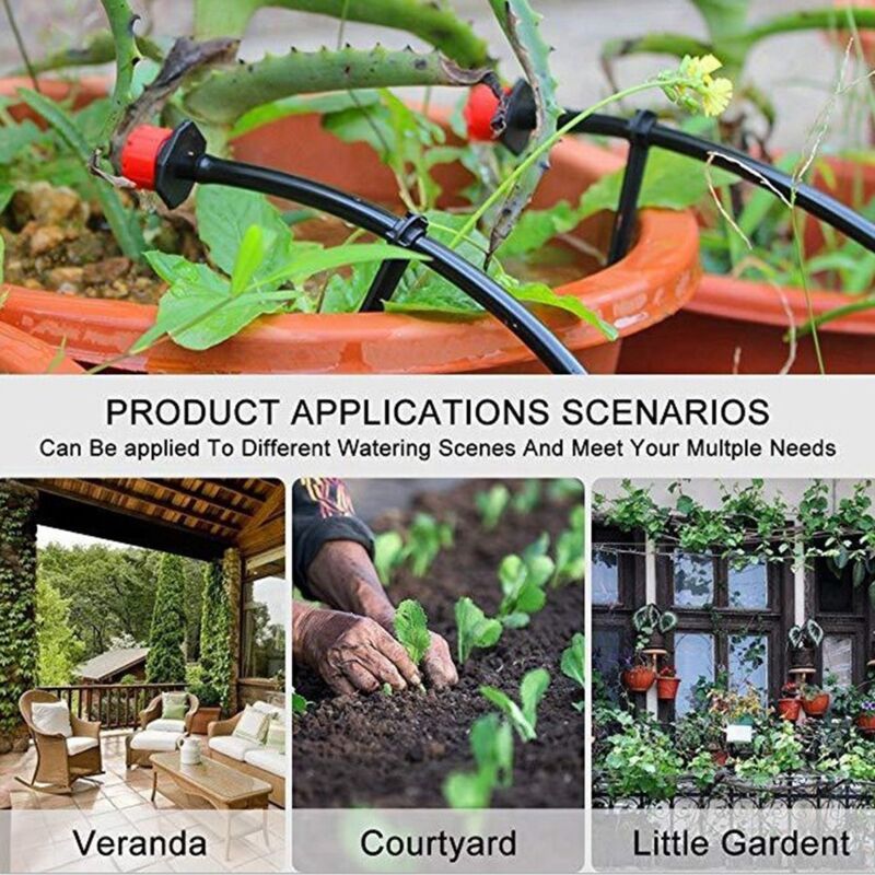 Kit d'arrosage de système d'irrigation de jardin de buse d'arrosage automatique de Micro-goutte, système d'irrigation goutte à goutte automatique, 30 - 5