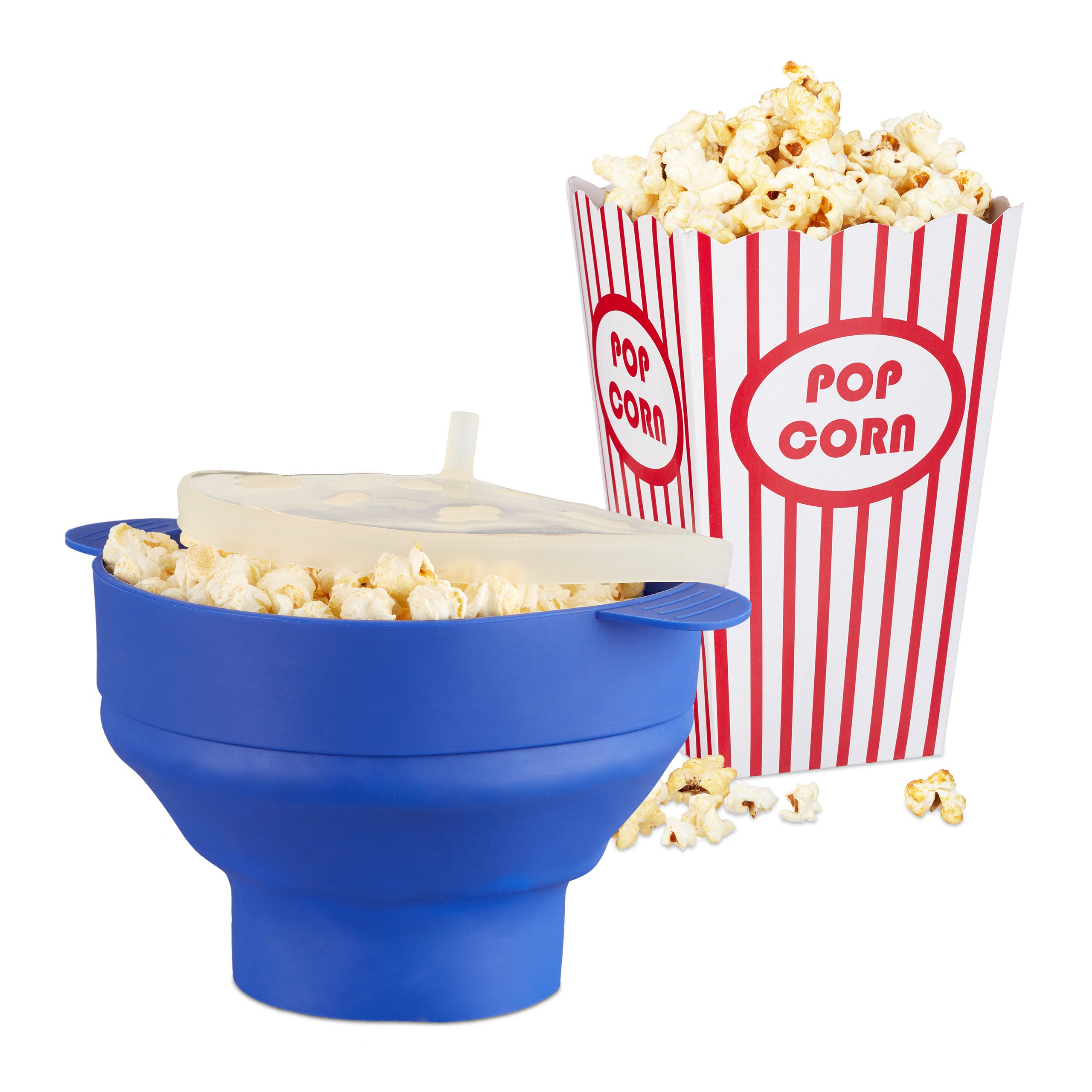 Popcorn en Silicone Micro-ondable, Bol Pliable de Fabricant de Pop-corn