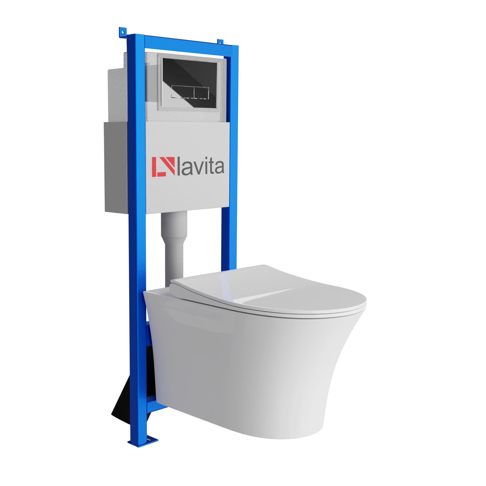 Lavita LAV 101 Set WC Sospeso Lavita - Completo Con Cassetta Risciacquo