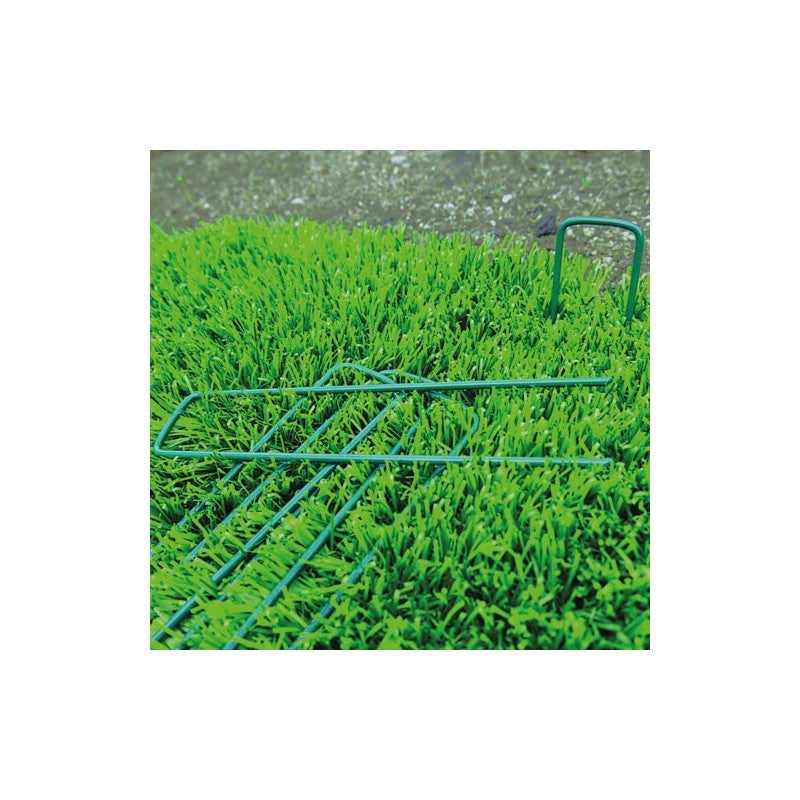 Agrafes fixation Vert 17x3.5cm - Lot de 10 - 3