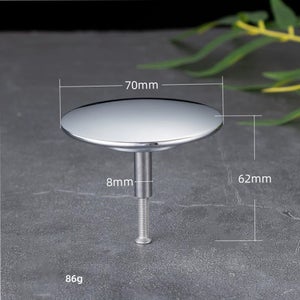 Tappo Di Scarico Del Lavandino Da 44 Mm, Tappo Per Lavandino Da Bagno In Acciaio Inossidabile Tappo Per Lavandino Facile Presa Per Bagno Cucina Lavandino Confezione Da 1