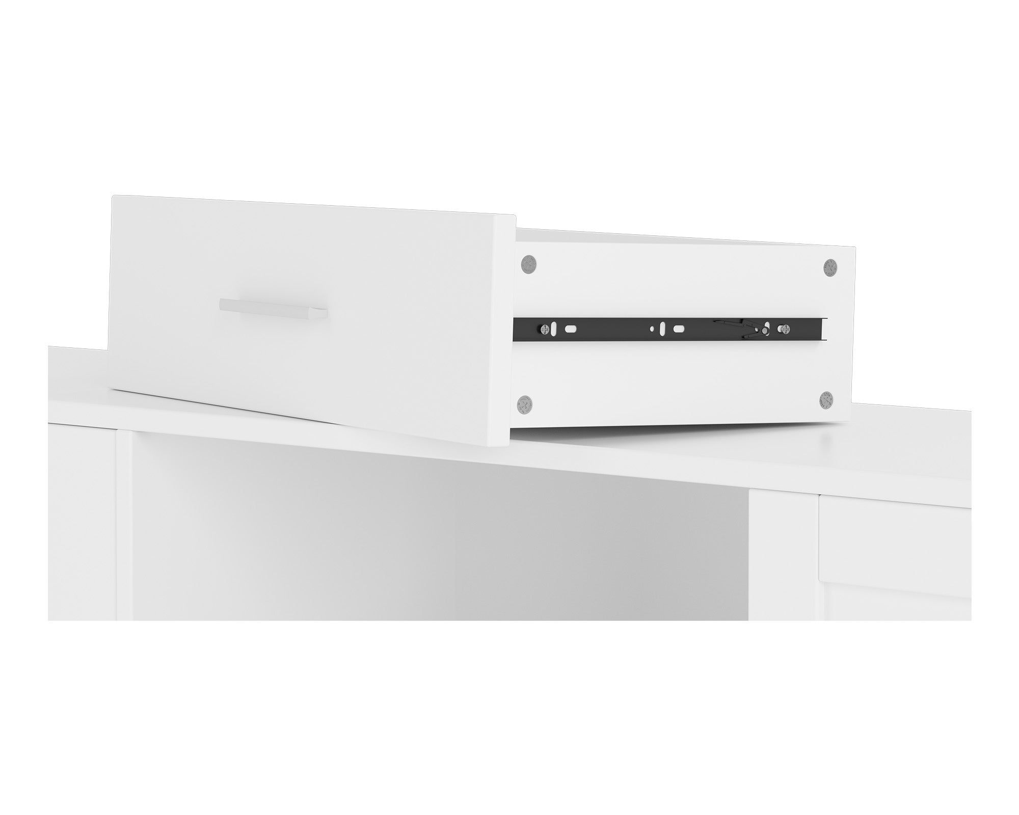 HOMAVO Meuble TV 160 cm – Meuble TV Avec 3 Tiroirs Et 1 Portes Coulissantes, Rangement Pratique - 11
