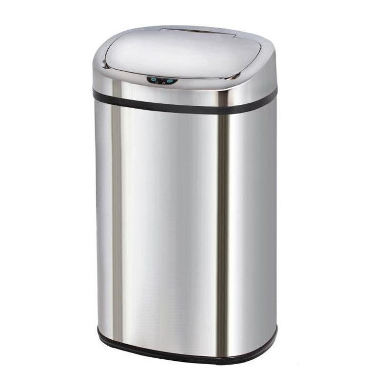 Automatyczny Kosz na Śmieci Inox MAJESTIC srebrny 68L