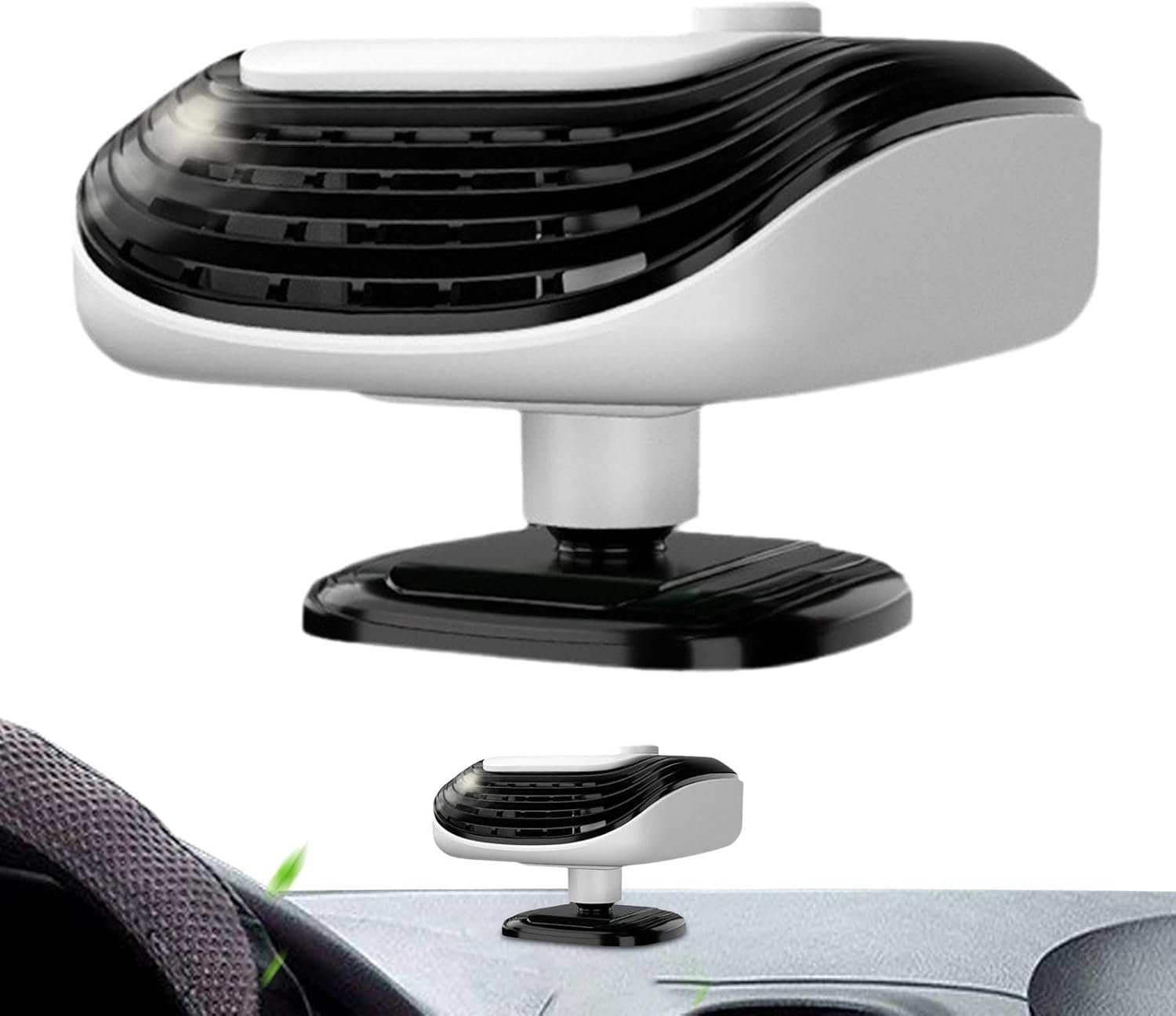 szt. Odmrażacz samochodowy | Ogrzewacz szyby samochodowej | Odmrażacz szyb 12 V | Szybko nagrzewający się wentylator chłodzący, obrotowy odmrażacz