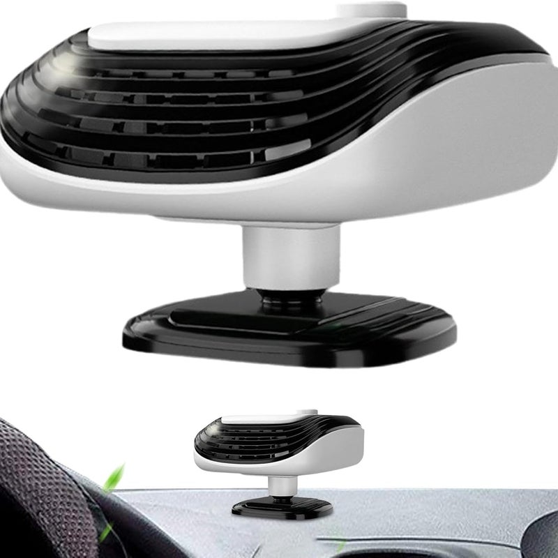 szt. Odmrażacz samochodowy | Ogrzewacz szyby samochodowej | Odmrażacz szyb 12 V | Szybko nagrzewający się wentylator chłodzący, obrotowy odmrażacz