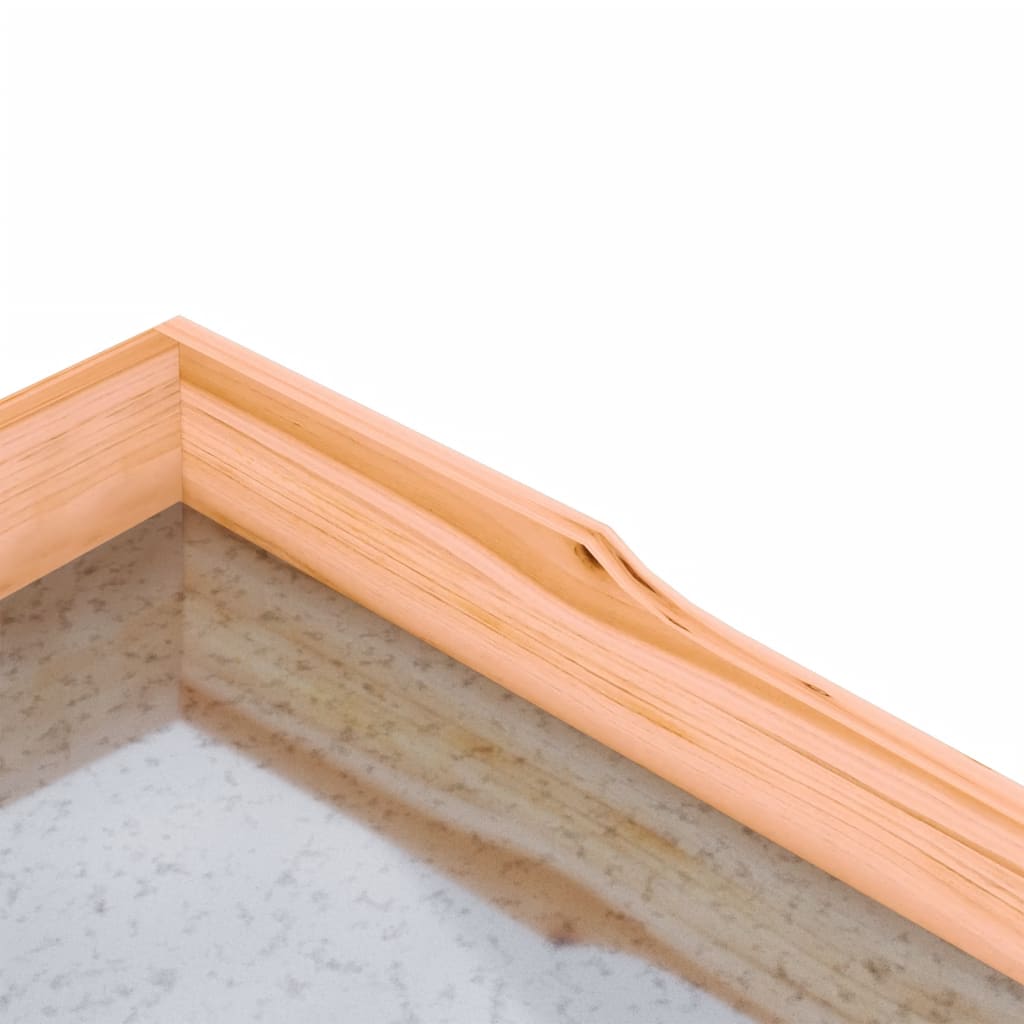 Jardinière | Table à plantes avec étagères marron 78x38x82,5cm bois de sapin CFW75514 - 7