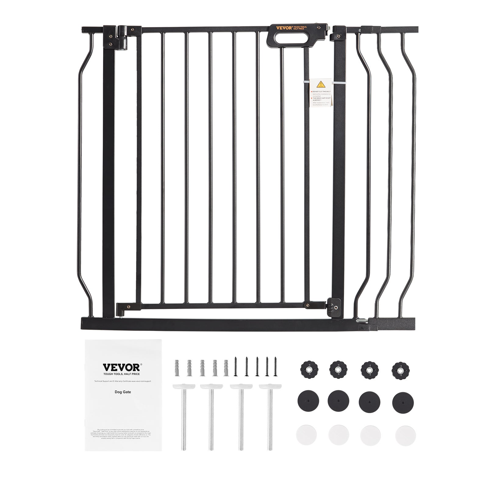 Barriere de Securite Extensible VEVOR 75-99 cm Hauteur de 76 cm Barriere deEscalier a Fermeture Automatique sans Percage Grande Ouverture 533 mm a 180 - 9