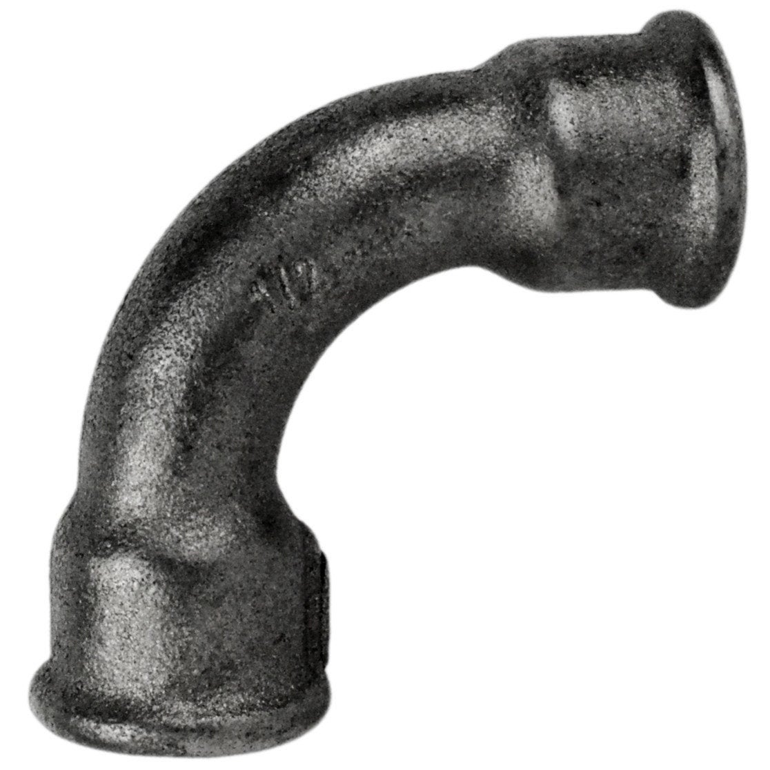 Coude 90 petit rayon fonte noire MF - Diamètre : 1/2''