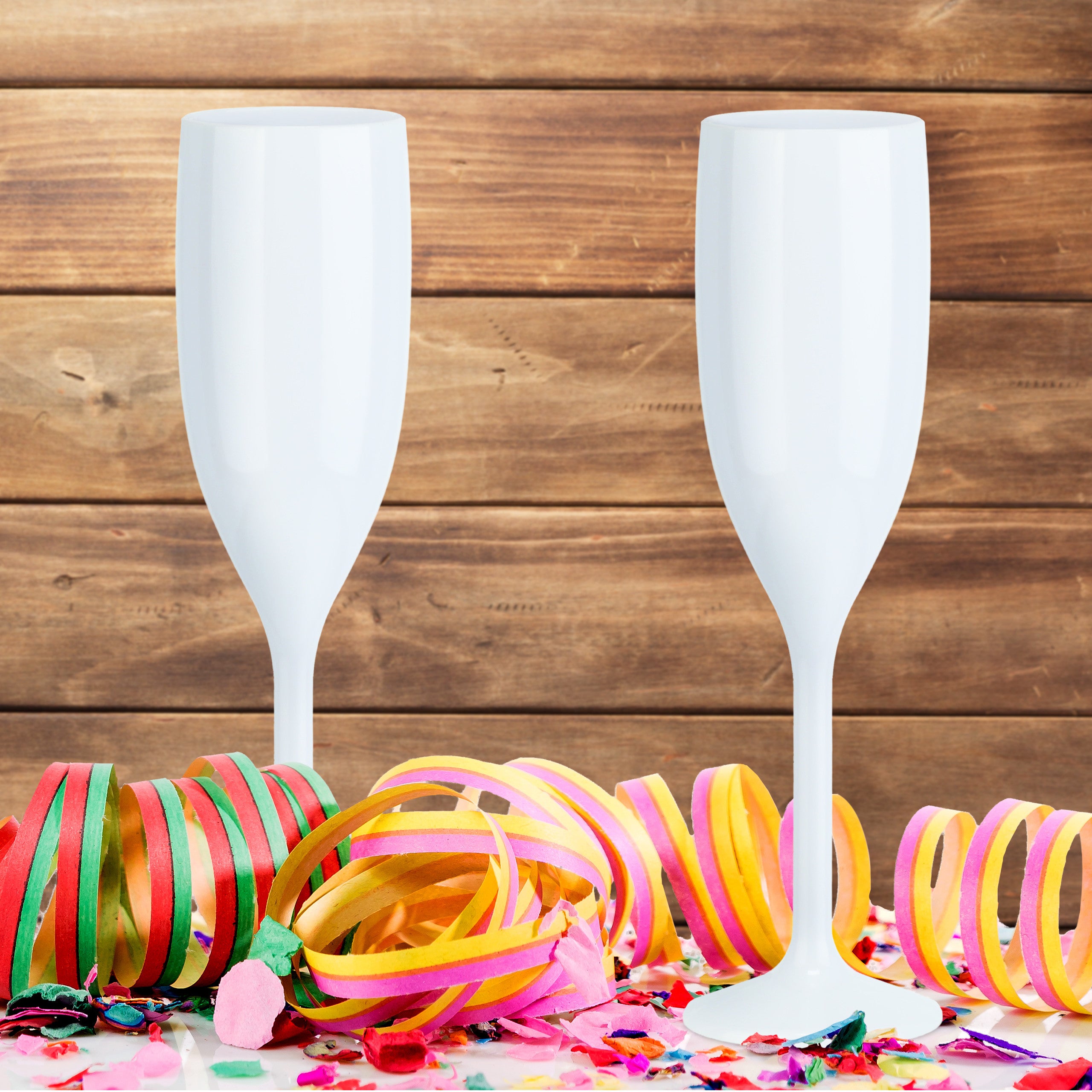Set Di 12 Flute Da Champagne In Plastica Rosa - Riutilizzabili, Infrangibili, Altezza 20,3 Cm, Per Matrimoni, Feste E Addii Al Nubilato