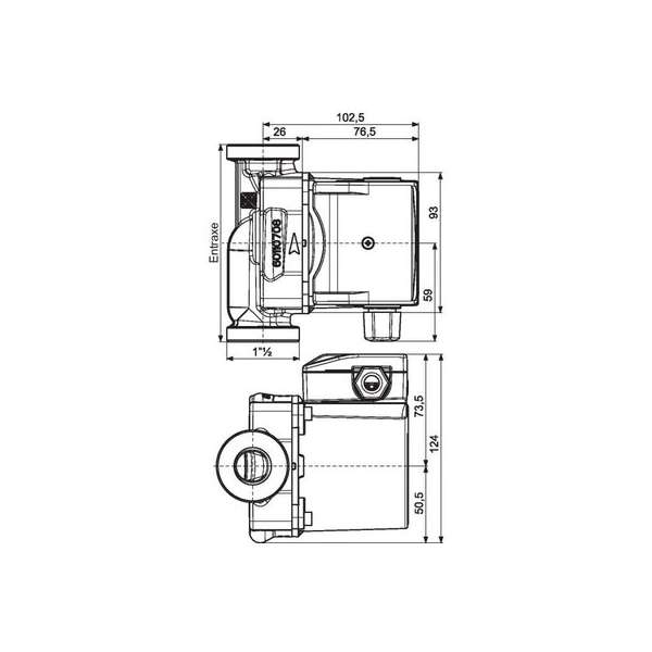 Circulateur Evosta 40-70/130 Thermador EVA24070130 - Pièces Express