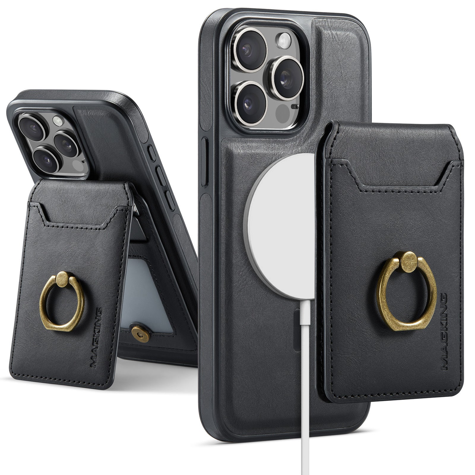 Ksix Funda Rígida Con Aro Magnético Compatible Con Carga Inalámbrica Para IPhone 16 Plus | PcCompone