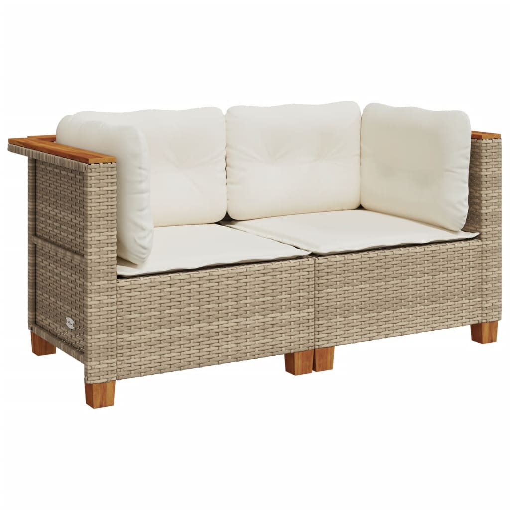 Set Divano Angolare Da Giardino In Polyrattan Con Contenitori E Cuscini – Resistente Alle Intemperie, Per Patio, Balcone E Piscina - 2