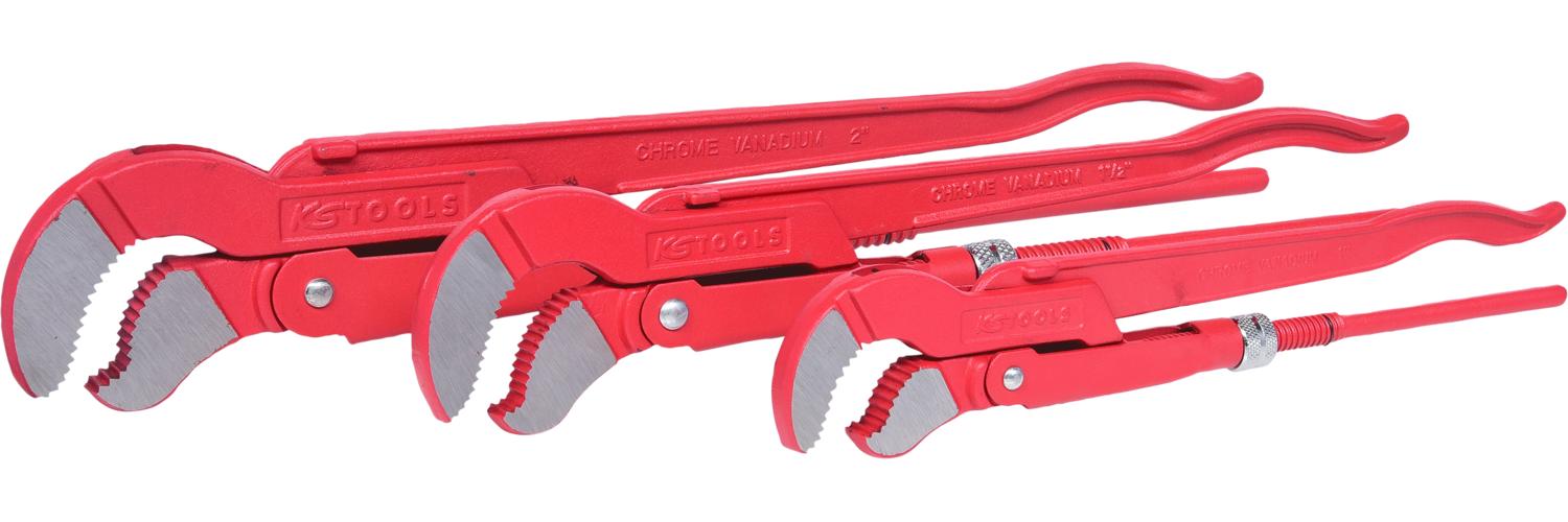 KS TOOLS Zestaw kluczy do rur narożnych 3cz. - 113.2100