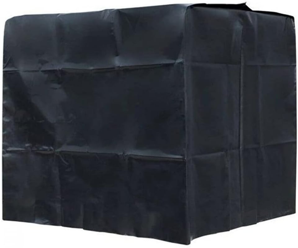 Pokrowiec ochronny na zbiornik na wodę zewnętrzny, kontener IBC 1000 l, tkanina Oxford odporna na kurz, ochrona przed słońcem (czarny)