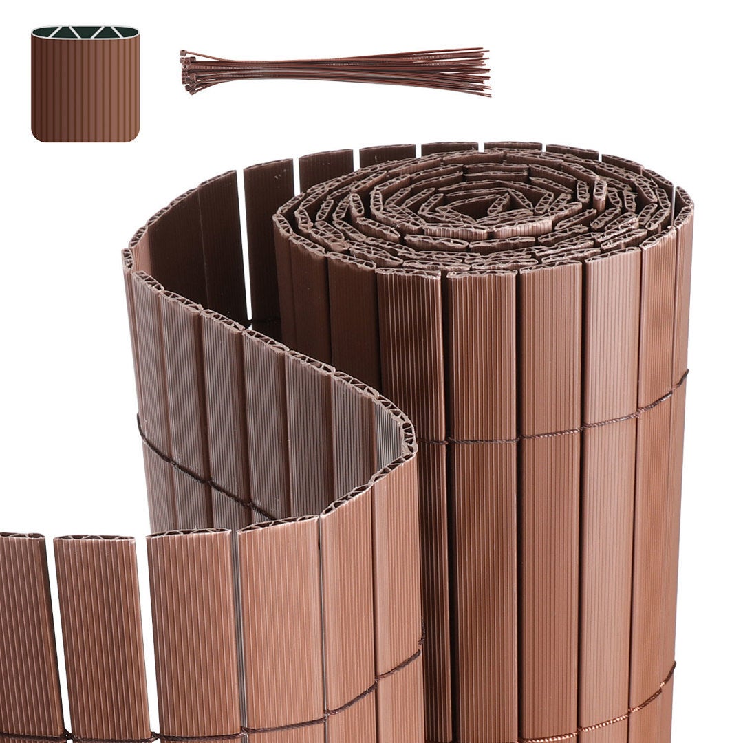 Osłona PVC 90x300 cm, odporna na pogodę, brązowy