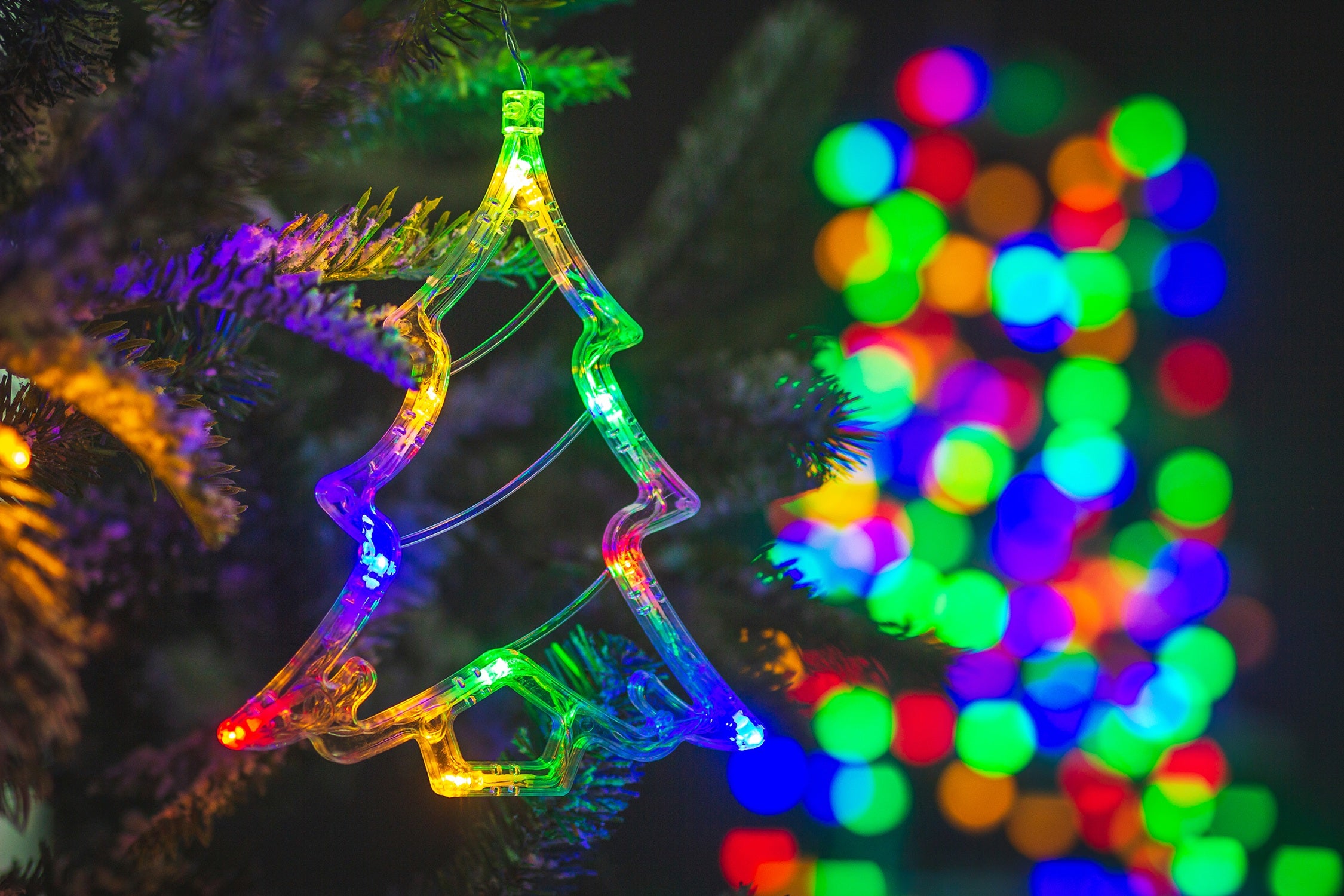 Kurtyna 72 LED księżyc gwiazda choinka Corciano - 6