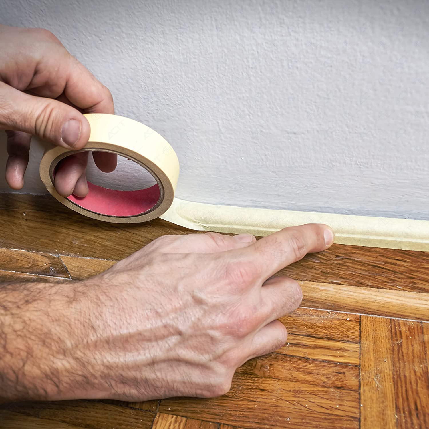 Nastro Carta Per Mascheratura 19mm - Confezione Da 16 Rotoli Da 50 Metri - Foto 8
