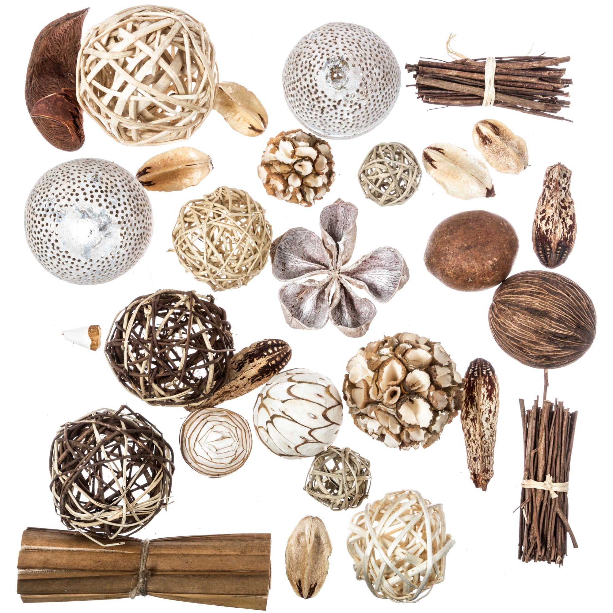 Bolas de decoração natural - 2