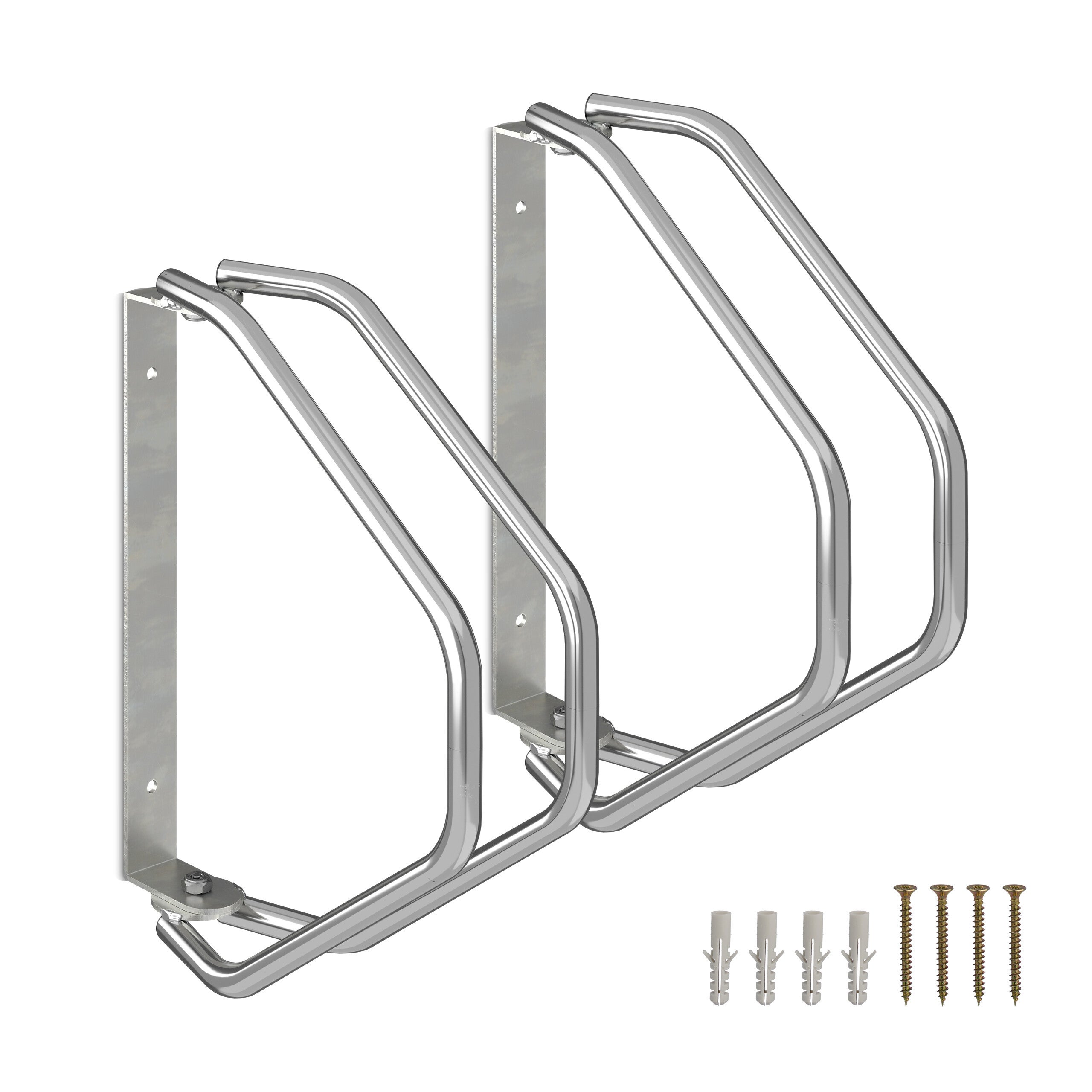 Lot De 2 Supports Muraux Pivotants Pour Vélo - Pour Pneus Larges 54-70mm - ME84 Noir - Neuf