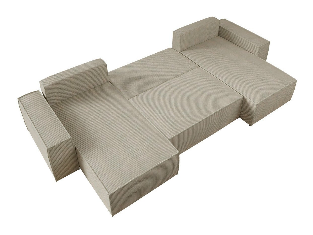 Canapé d'angle Clovis 109, Crème, Disponible, 370x174x94cm - 4