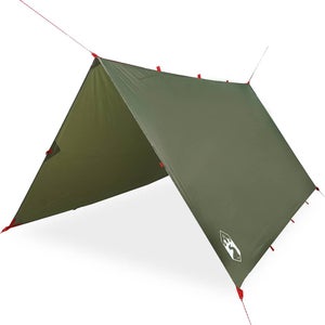 Bâche De Protection Verte 2x2m 200g/m² - Imperméable Avec Œillets Pour Jardin Et Camping