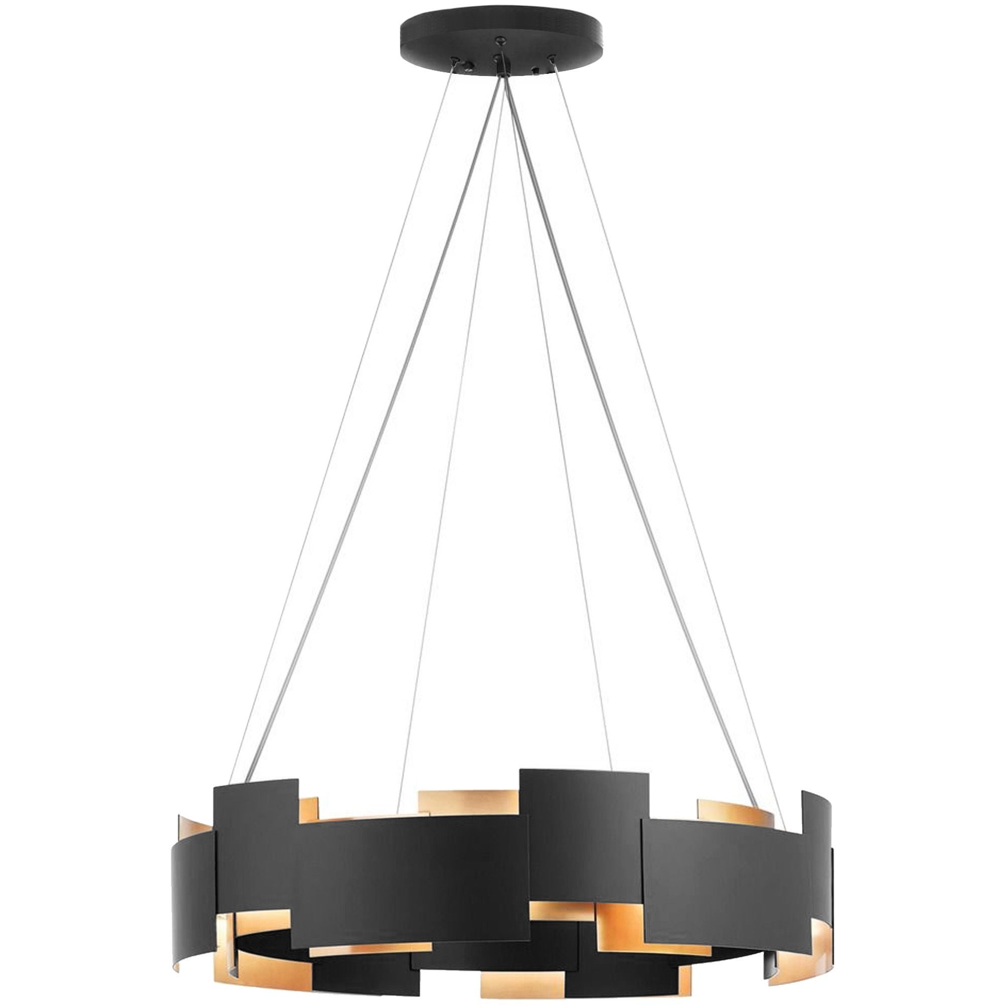 Lampa Sufitowa Wisząca Toolight App1561-6Cp Czarny